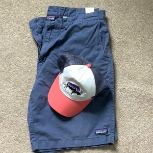 Patagonia shorts & hat